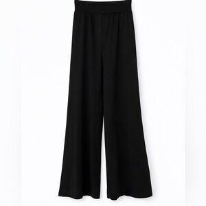 OQQ Black Wide Leg Pants